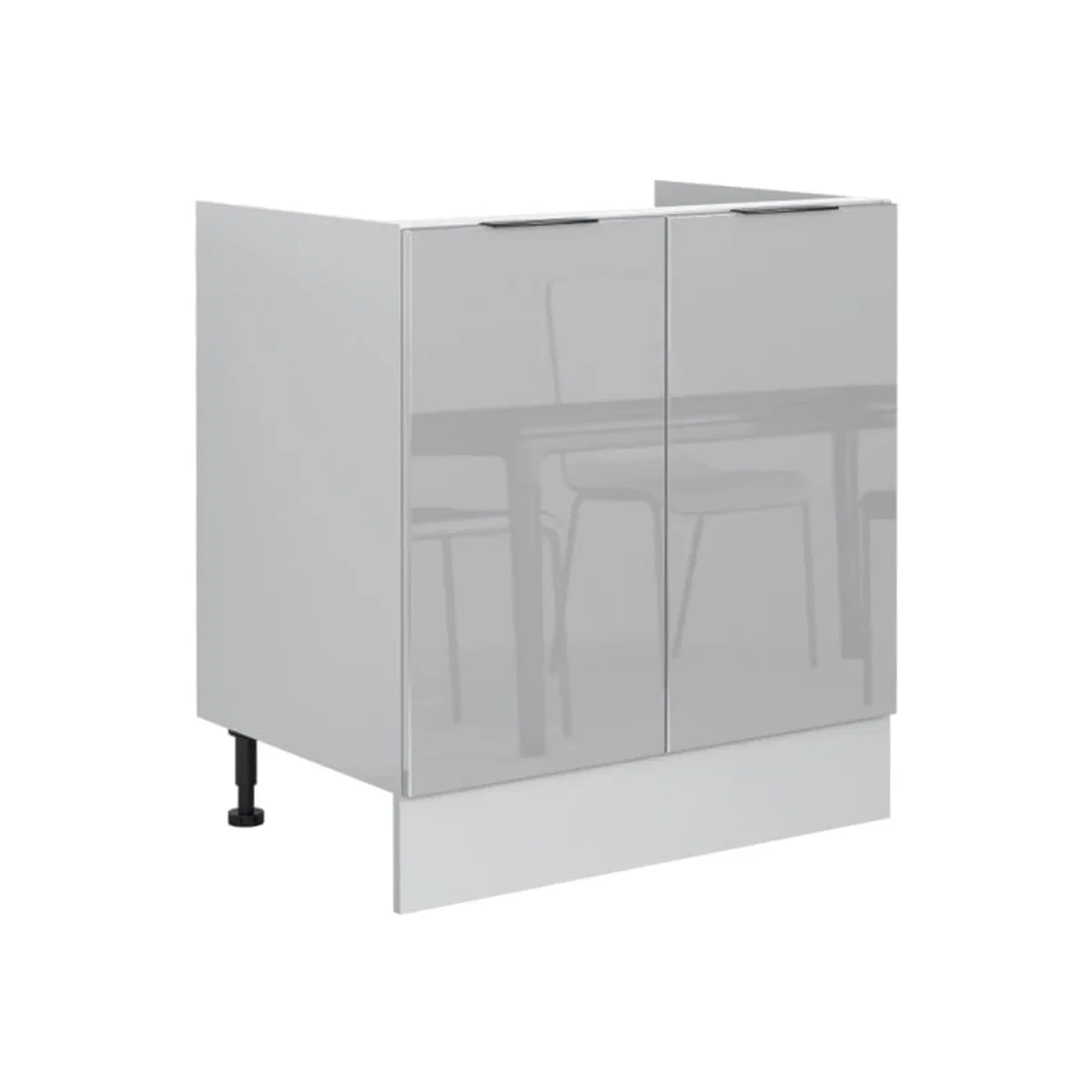 Impact Furniture STAR 5-Unit Kitchen Cabinet Set 180cm Light Dove Grey High Gloss - Light Dove Grey High Gloss / Grey Matt – image 1