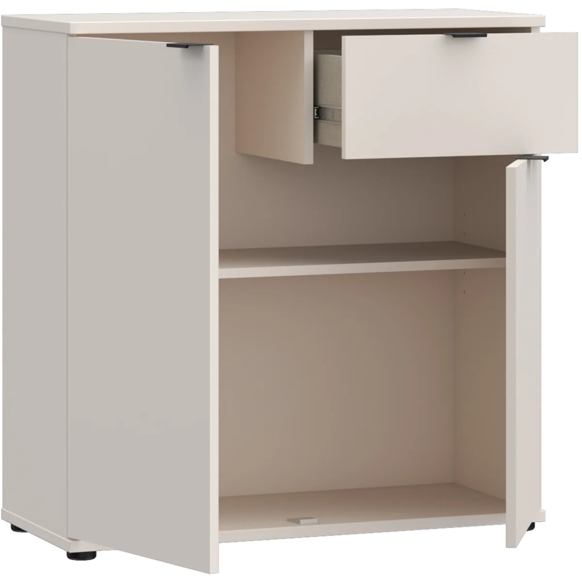 Ganymede 2 Door Cupboard with Drawer - Sand – image 17
