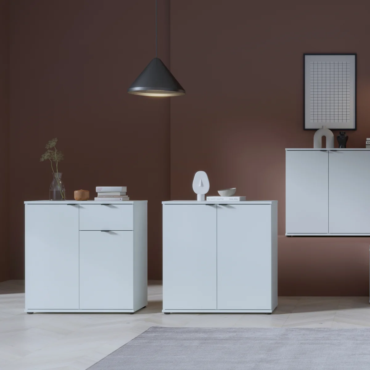 Ganymede 2 Door Cupboard with Drawer - Sand – image 26