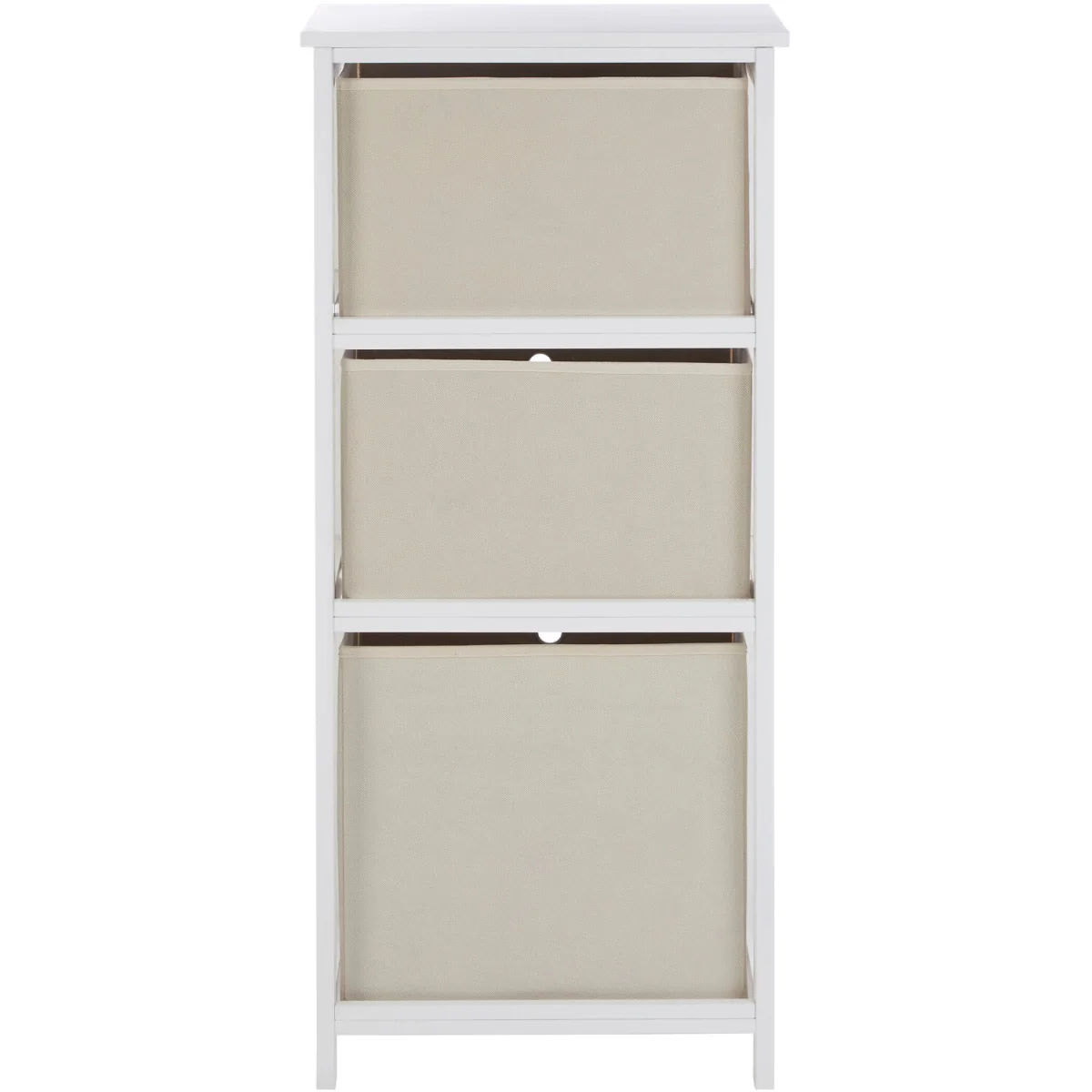 Lindo 3 Natural Fabric Drawers Cabinet - Natural – image 3