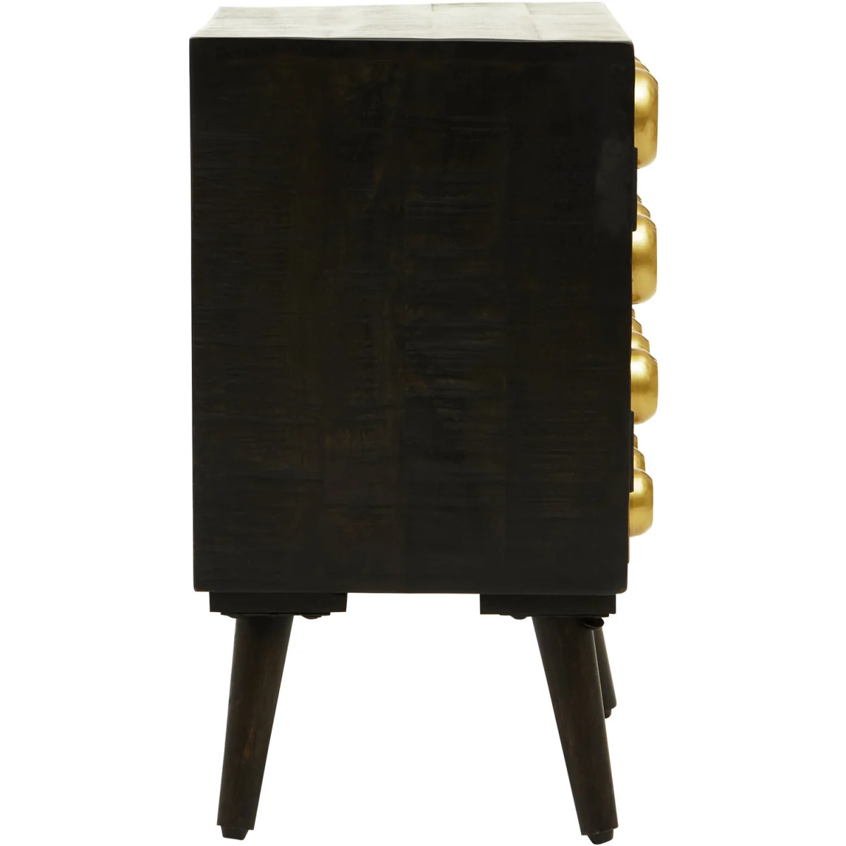 Arti Mango Wood One Door Cabinet - Gold – image 2