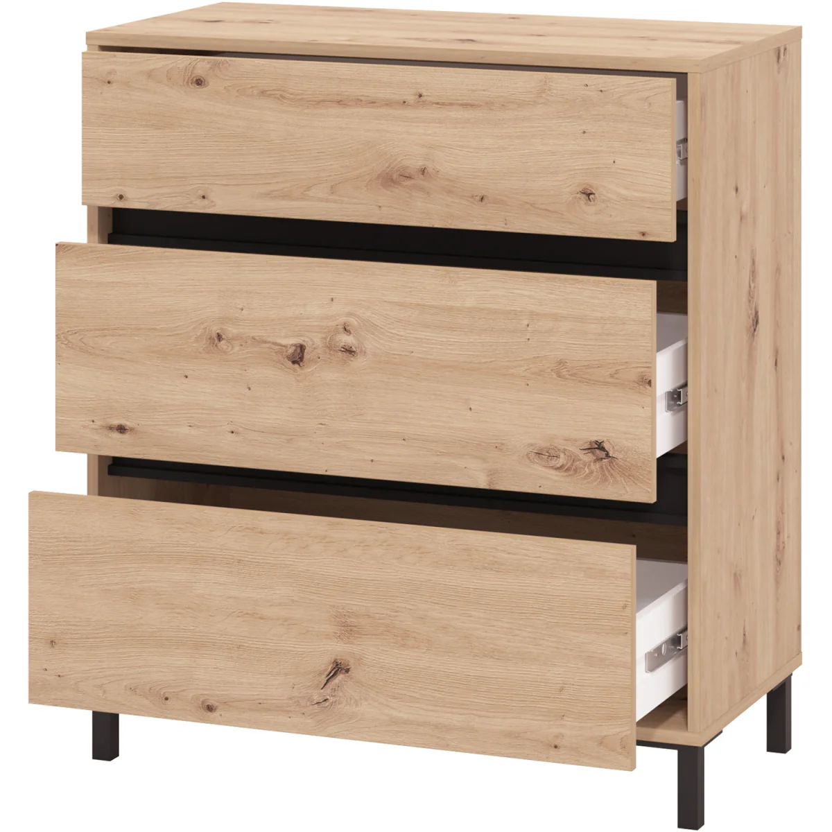 MARRON Cabinet 80, Artisan Oak/Black - Cashmere – image 4