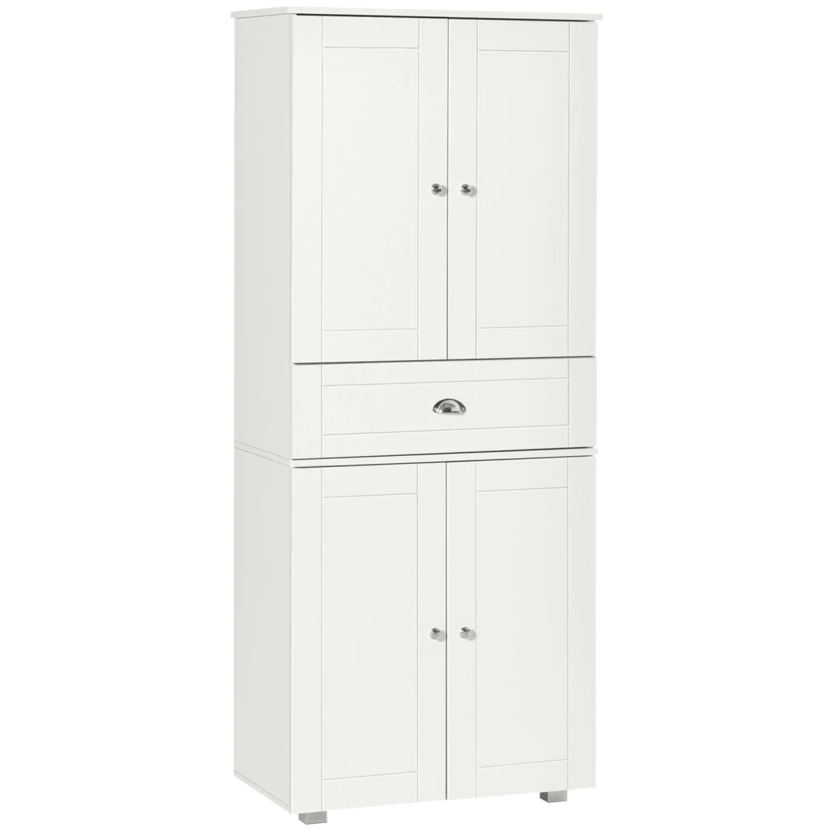 Soco White Tall Freestanding Kitchen Pantry Cabinet 184 cm – image 3