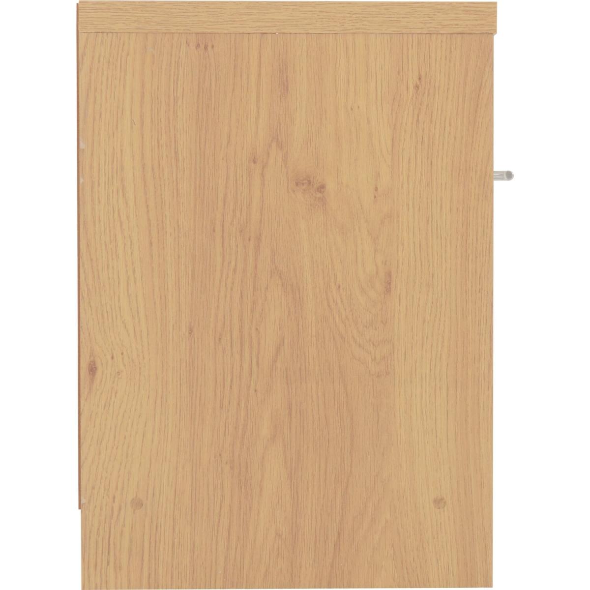 Seville 1 Drawer Bedside Cabinet - White, Light Oak – image 4