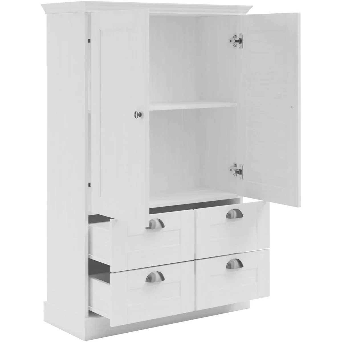 Motala Cabinet 2D2x2DR White - White – image 4