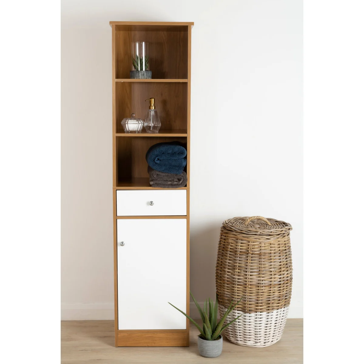 Vida Oak Effect Floor Standing Cabinet – image 2