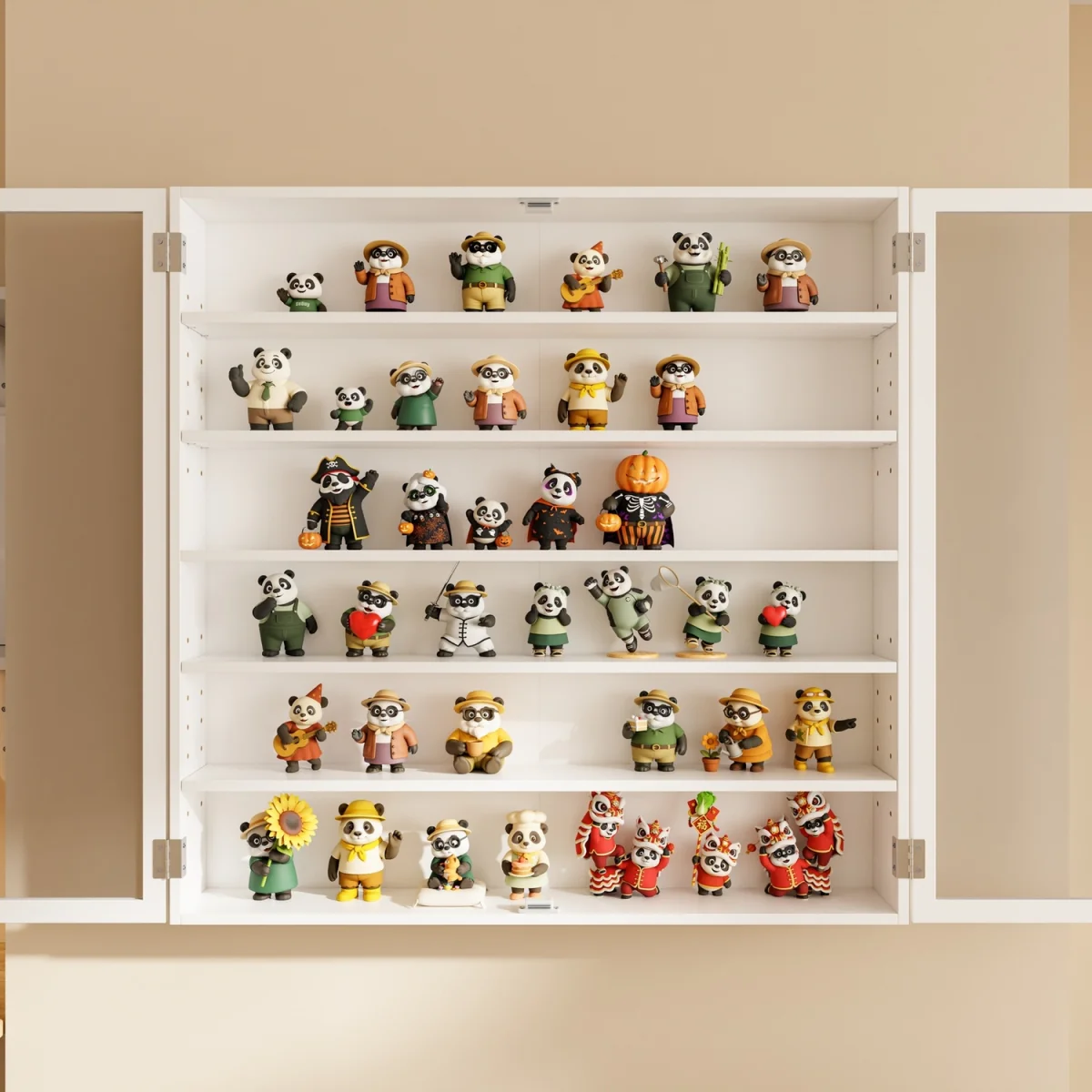 Wall Cabinet with Glass Door and Adjustable Shelves - White – image 18