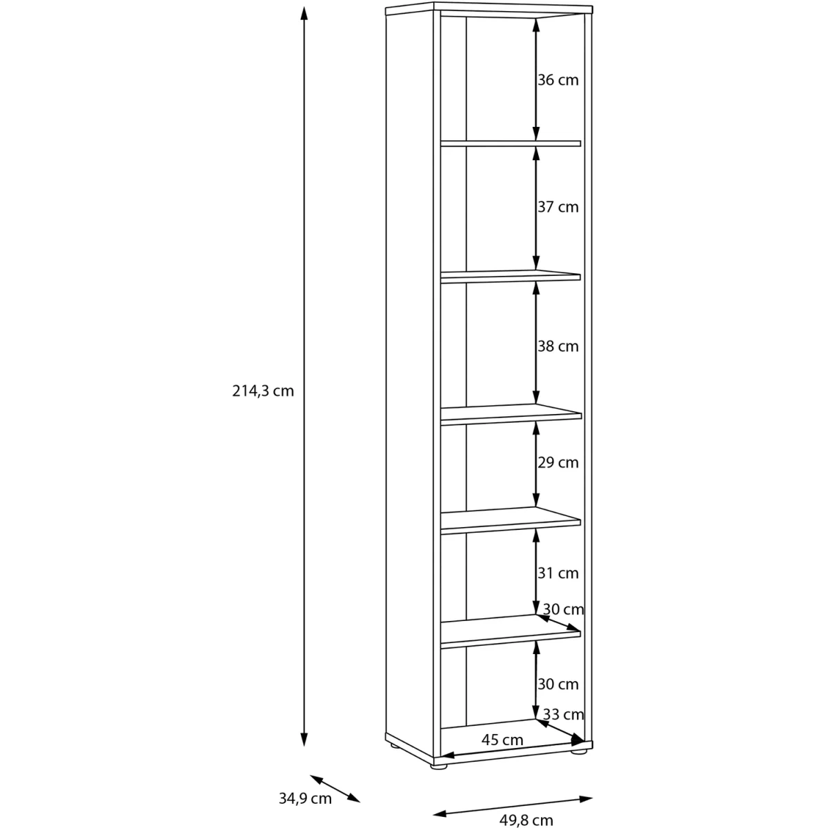 Alice Springs Narrow Tall Cabinet with 2 Push-Open Doors in Sand - Sand – image 8