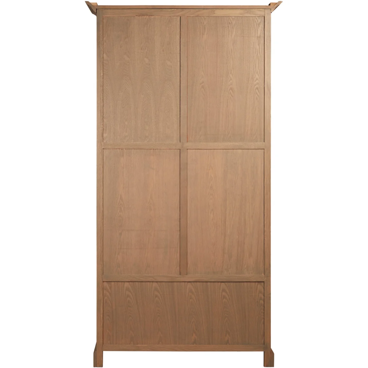 Lyon Washed Grey Finish Oak Wood Tall Cabinet - Brown – image 2