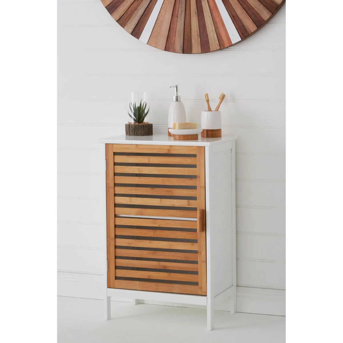Verdon Bamboo Door Floor Standing Cabinet – image 3