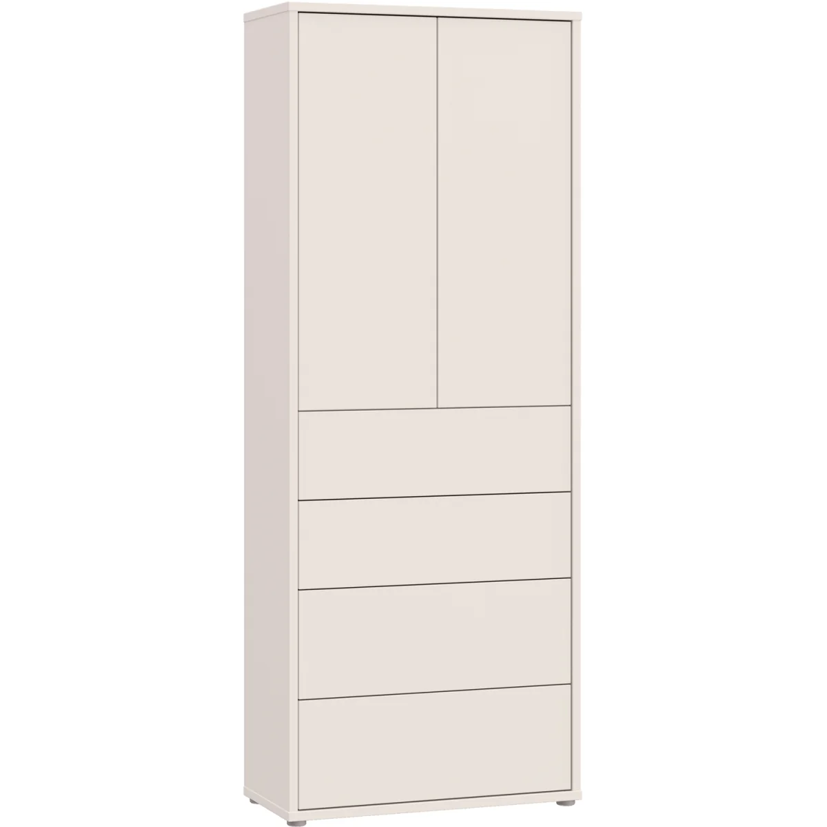Alice Springs Tall Storage Cabinet with Push-Open Doors & 4 Drawers in Sand - Sage Green – image 3