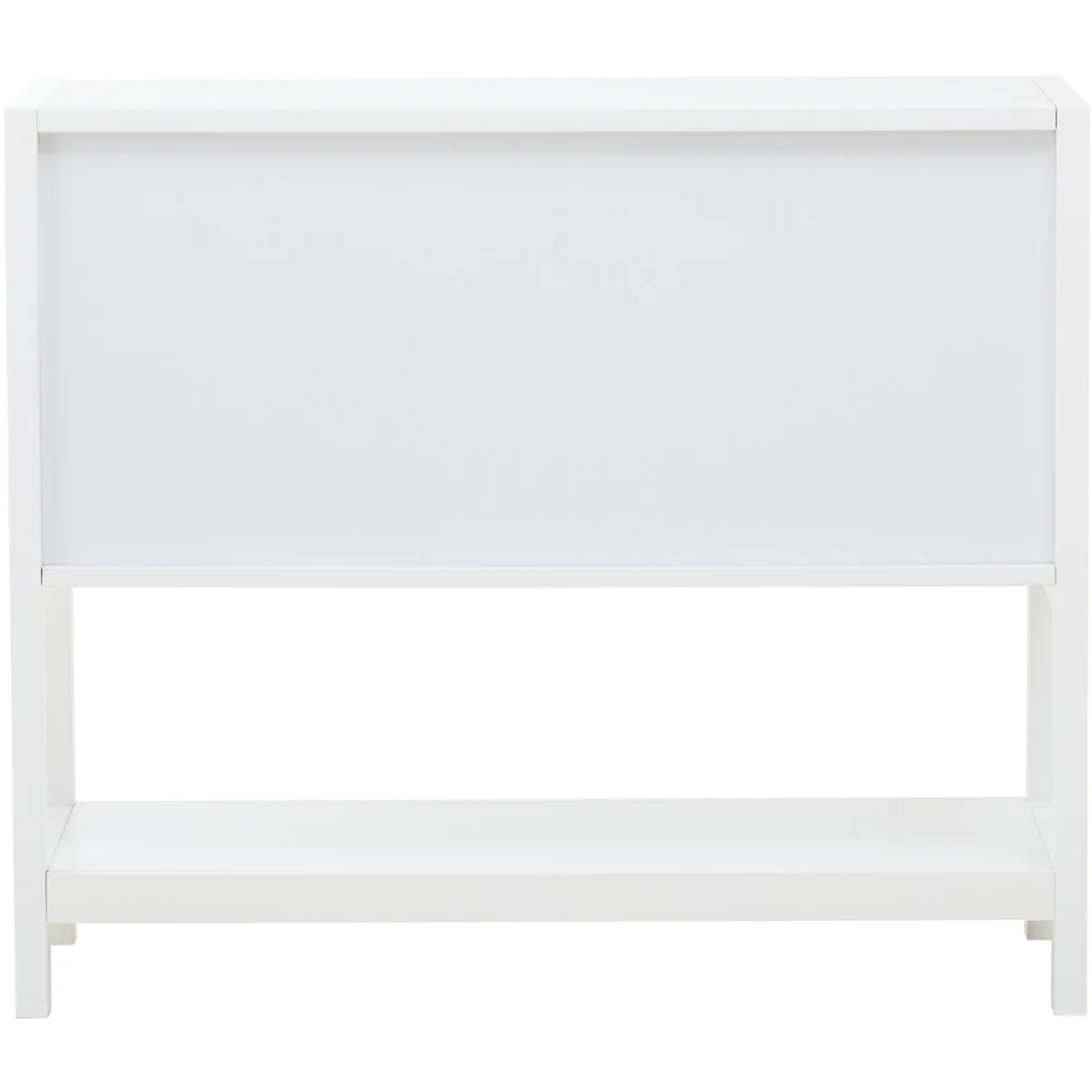 Sherman White Wood and Rattan Two Drawer Side Cabinet – image 2