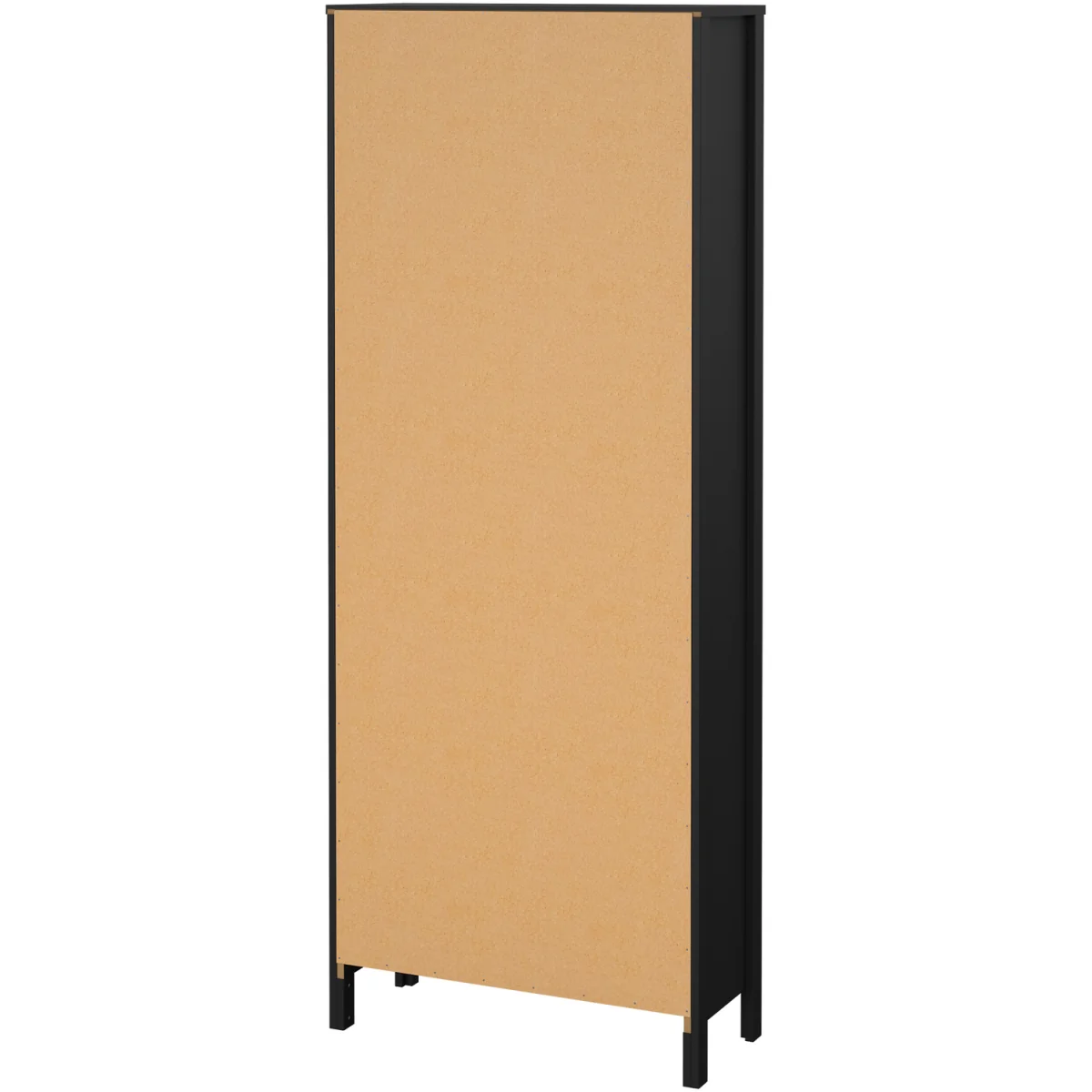 Madrid China Cabinet 2 Glass Doors with 3 Drawers in Matt Black - Matt Black – image 5