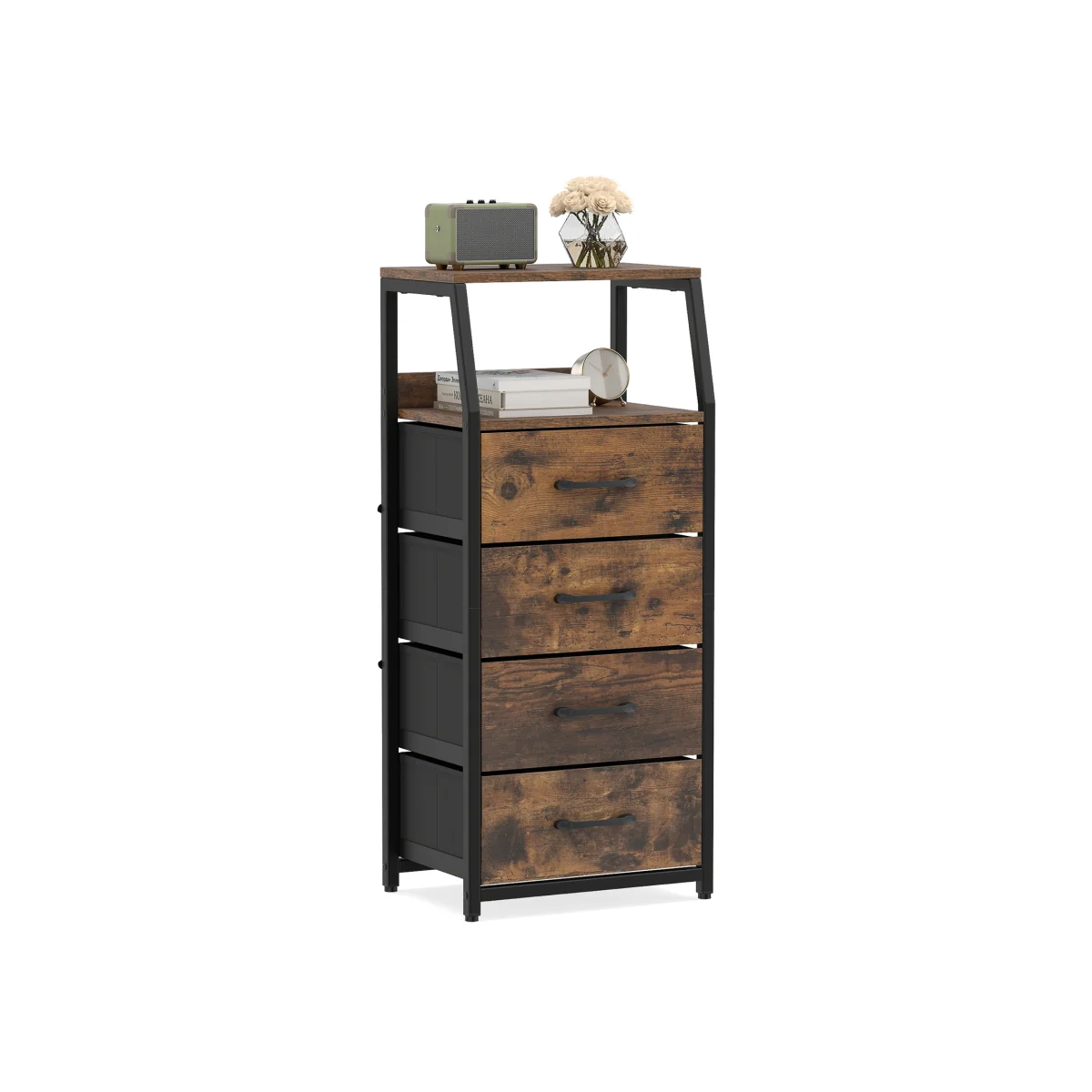 5 Drawer Storage Cabinet - Coffee – image 1