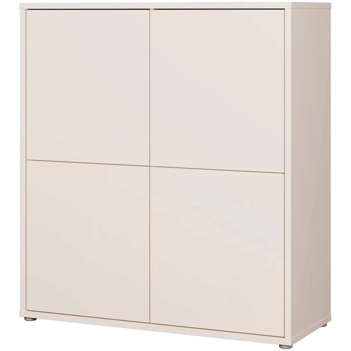 Furniture To Go Alice Springs 4 Door Storage Cabinet with Push-Open Doors in Sand - Sand – image 4