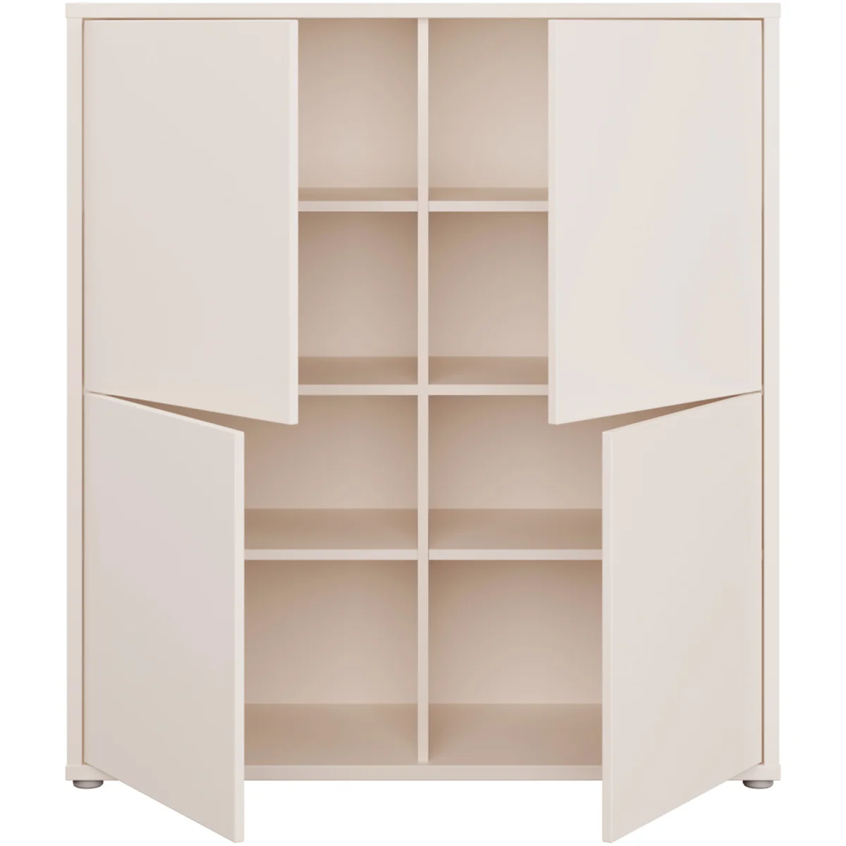 Furniture To Go Alice Springs 4 Door Storage Cabinet with Push-Open Doors in Sand - Sand – image 6