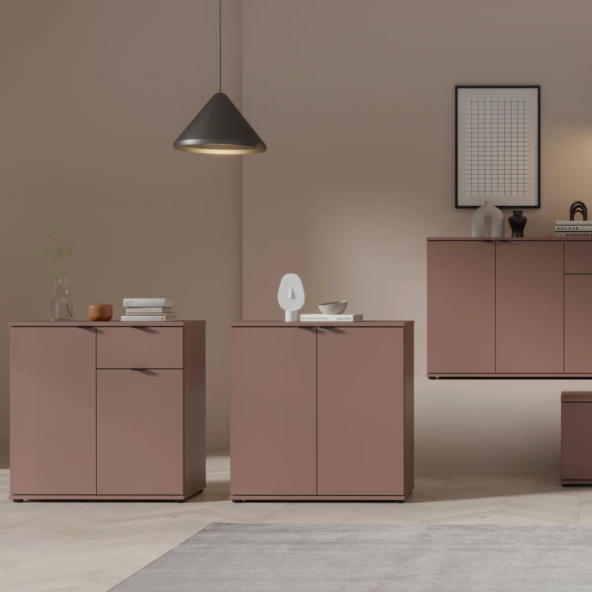 Ganymede 2 Door Cupboard - Light Grey – image 14