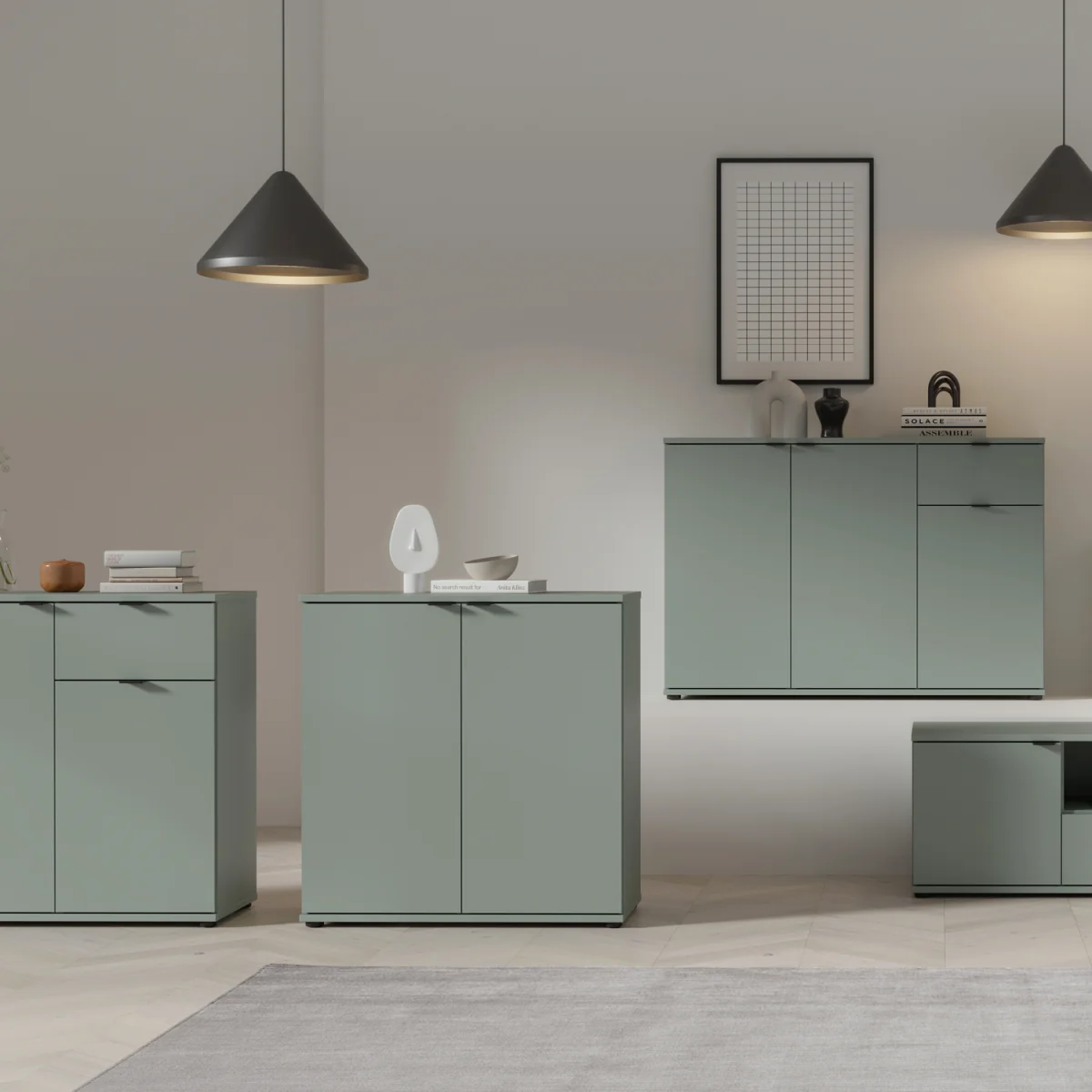Ganymede 2 Door Cupboard - Light Grey – image 21