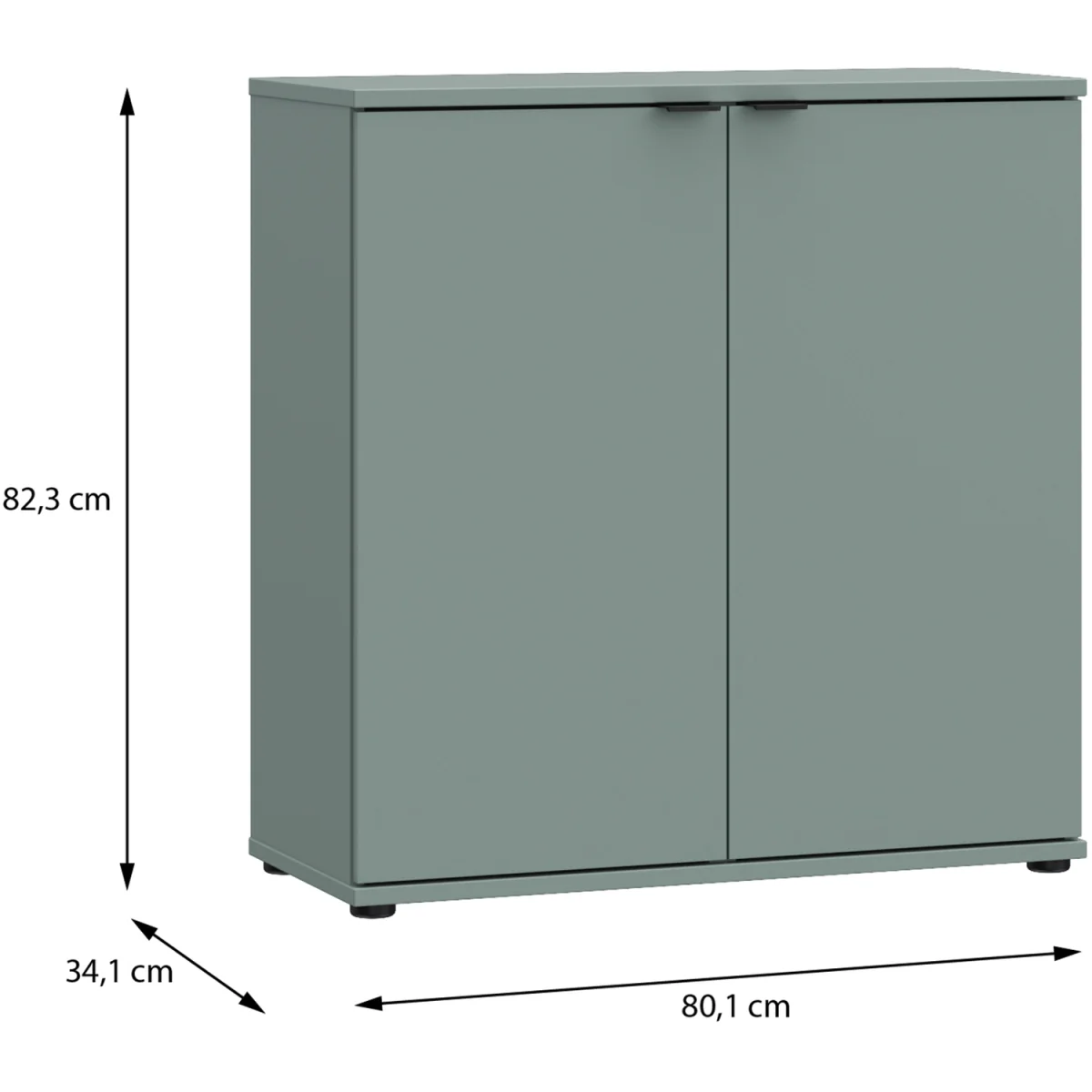 Ganymede 2 Door Cupboard - Light Grey – image 23