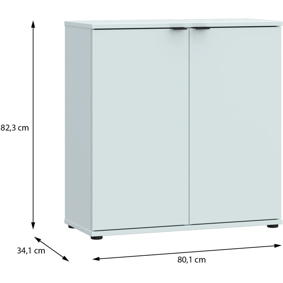 Ganymede 2 Door Cupboard - Light Grey – image 24