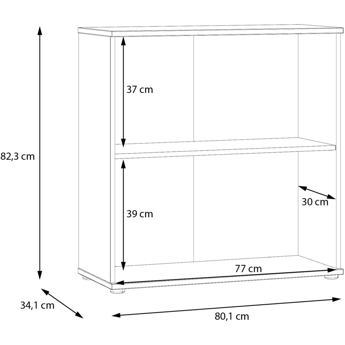 Ganymede 2 Door Cupboard - Light Grey – image 32