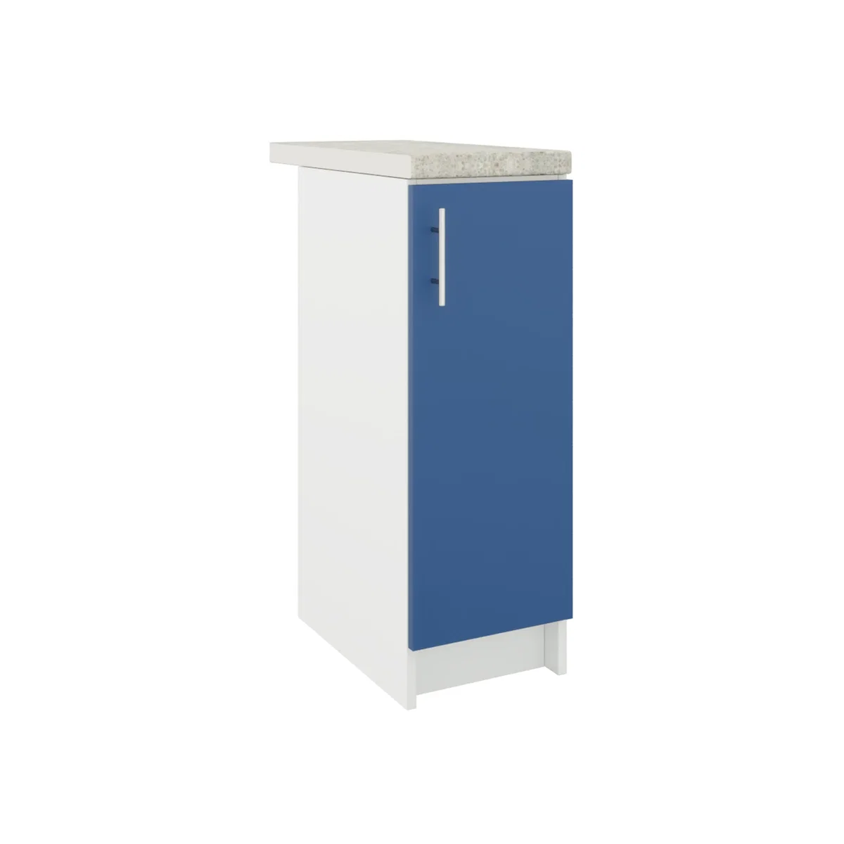 JD Greta Kitchen Base Unit 300mm Storage Cabinet With Door Shelf 30cm Sage Green Matt with Worktop - Navy Matt