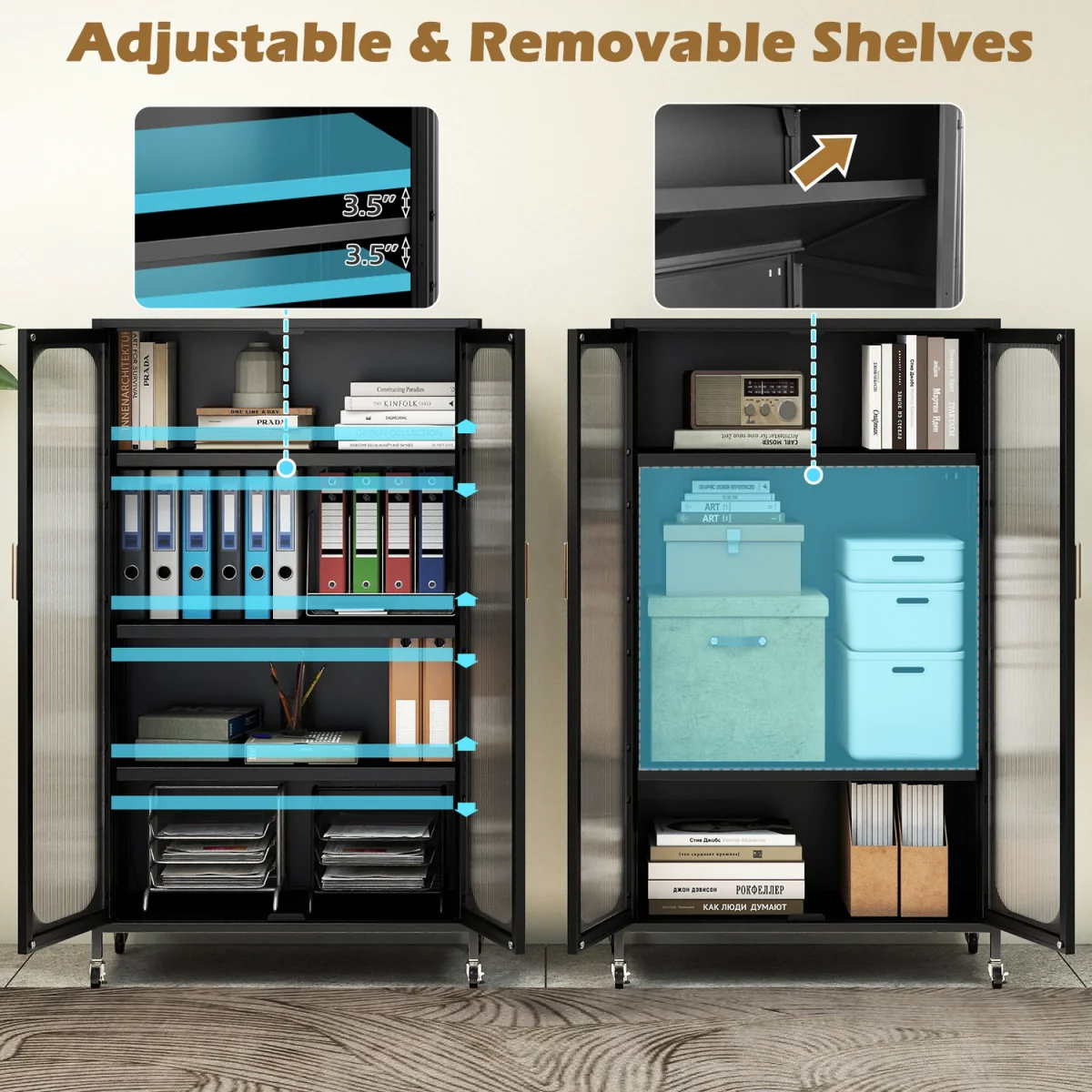 2-Door Metal Storage Cabinet – image 2