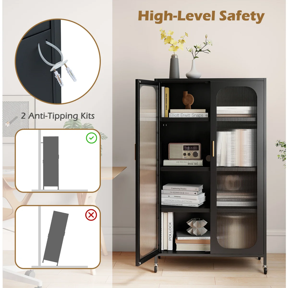 2-Door Metal Storage Cabinet – image 7