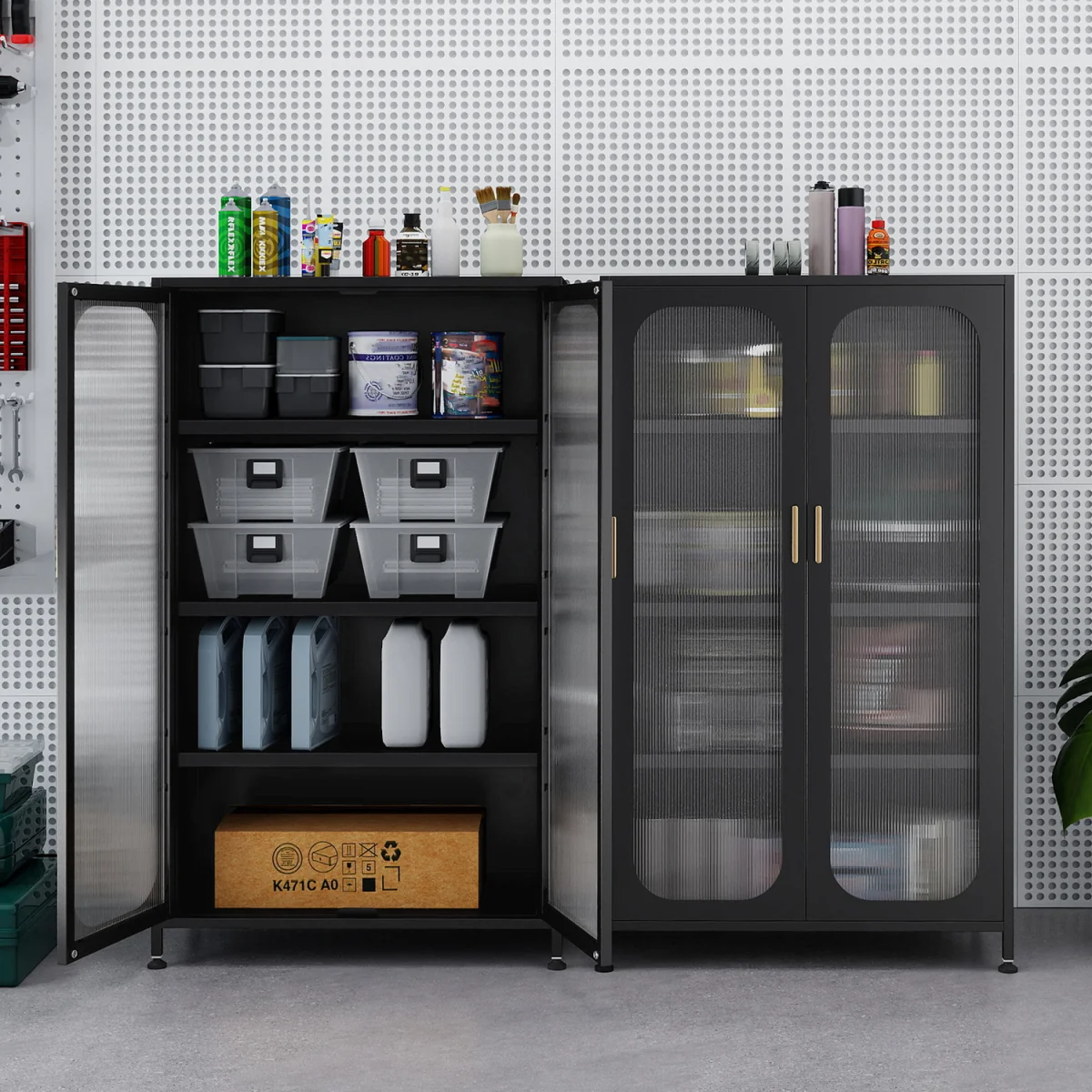 2-Door Metal Storage Cabinet – image 9