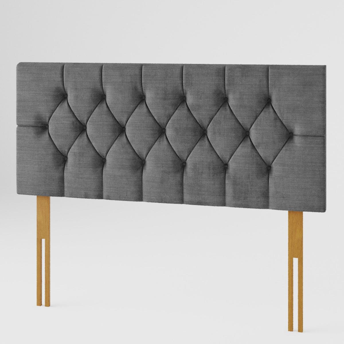 Olivier Firenze Velour Headboard Charcoal – image 2