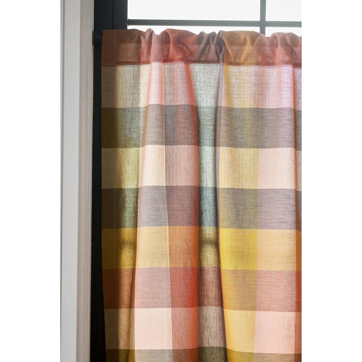 Woven Cotton Café Curtains, Set of 2 – image 2