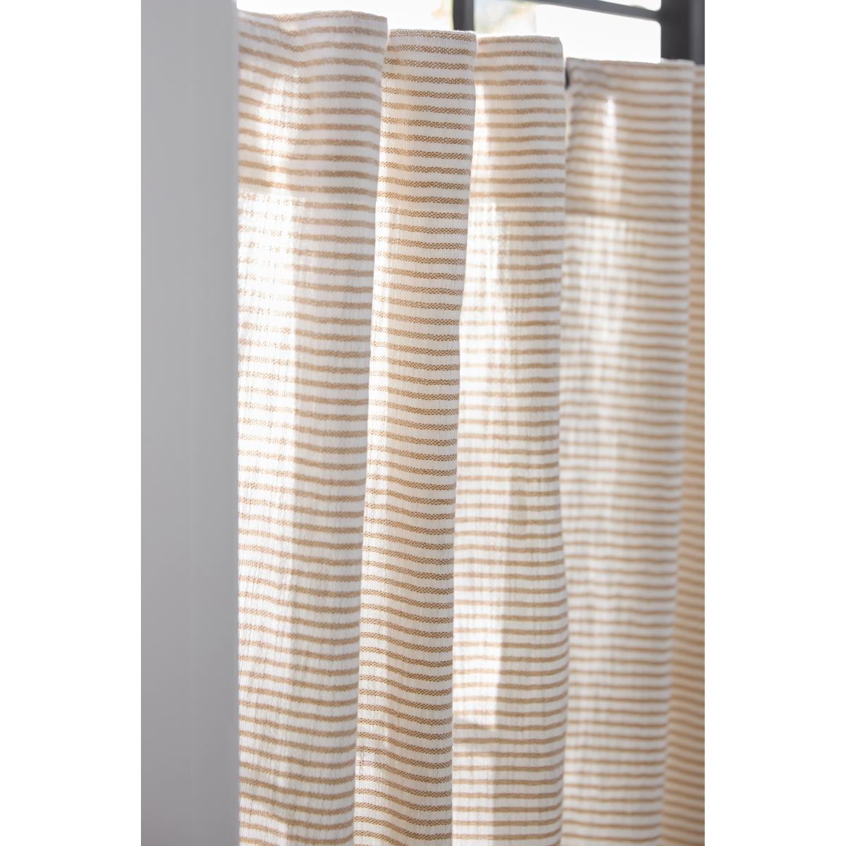 Mindra Striped Cotton Café Curtains, Set of 2 – image 2