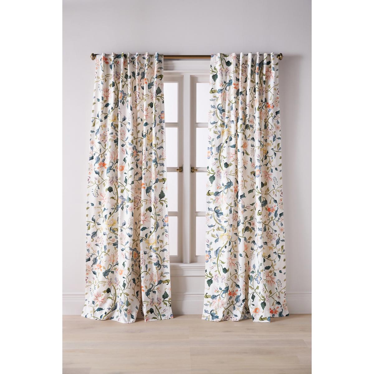 Hattie Cotton Floral Printed Curtain – image 2