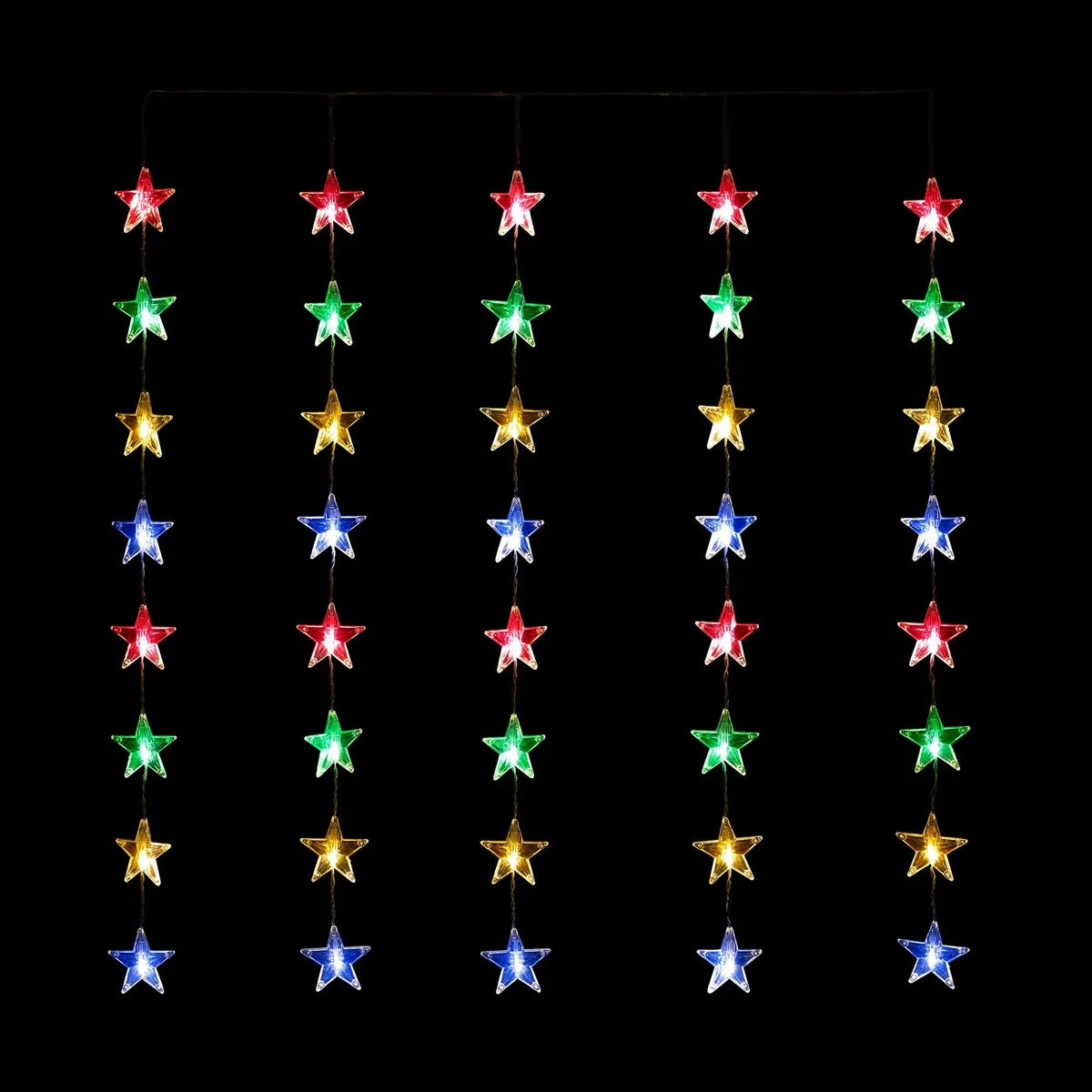 40 LED Christmas Star Curtain Lights – image 5