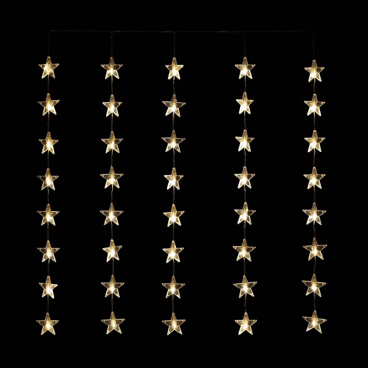 40 LED Christmas Star Curtain Lights – image 8