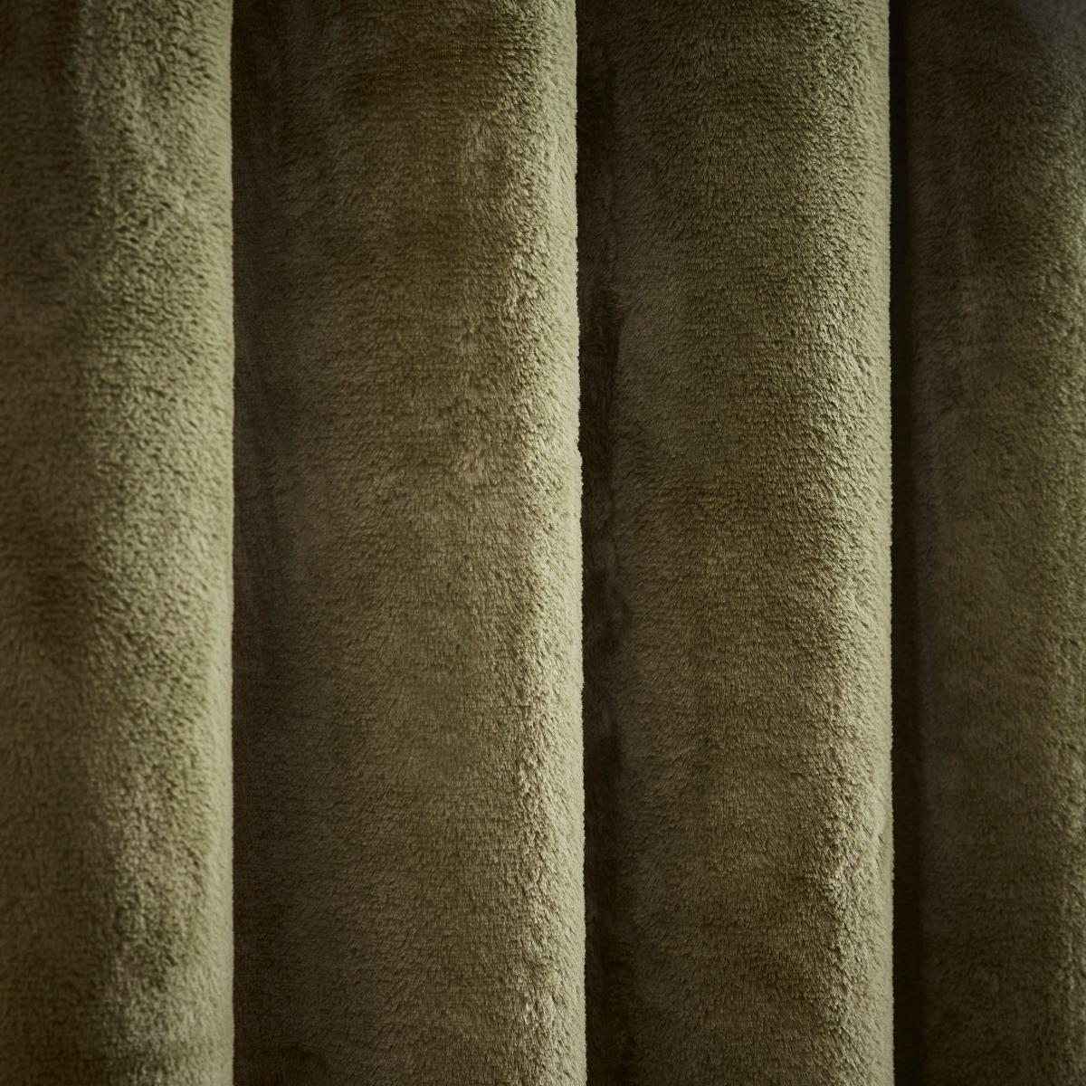 Lenon Thermal Eyelet Curtains Olive – image 3