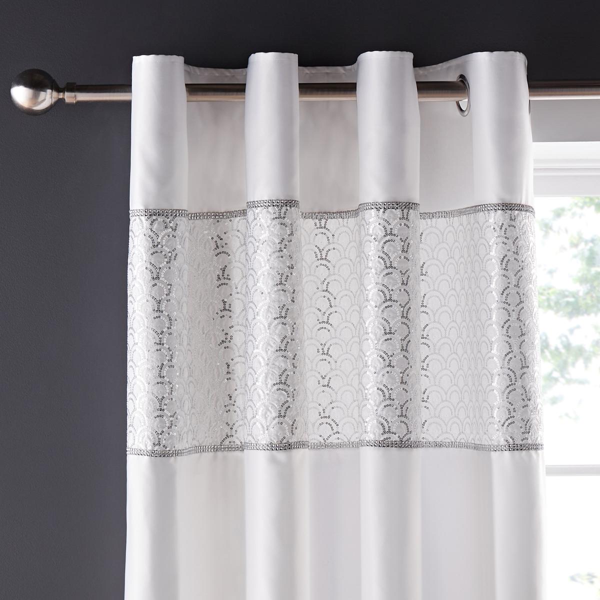 Catherine Lansfield Deco Sequin Eyelet Curtains – image 2