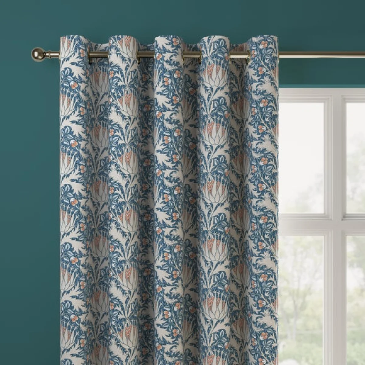 William Morris At Home Artichoke Velvet Made to Measure Curtain – image 4