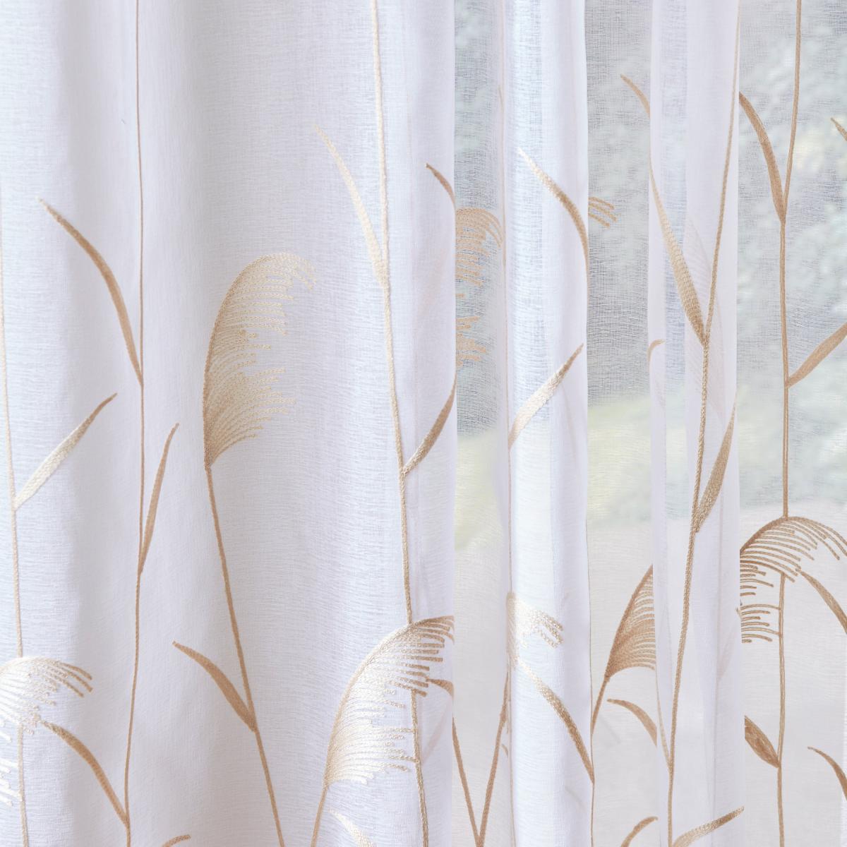 Embroidered Grasses Slot Top Single Voile Panel – image 4