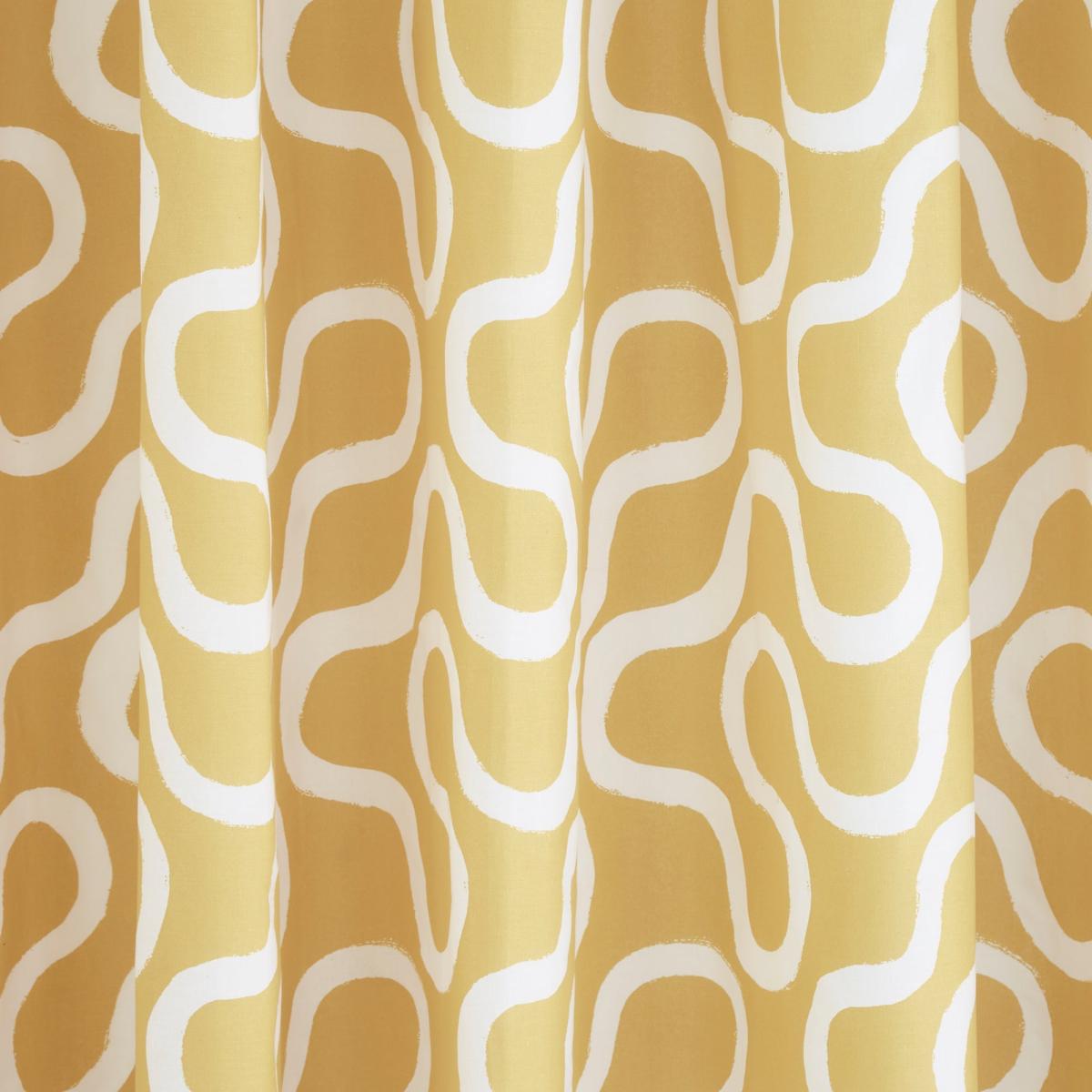 Elements Wiggins Wiggle Blackout Eyelet Curtains Ochre – image 2