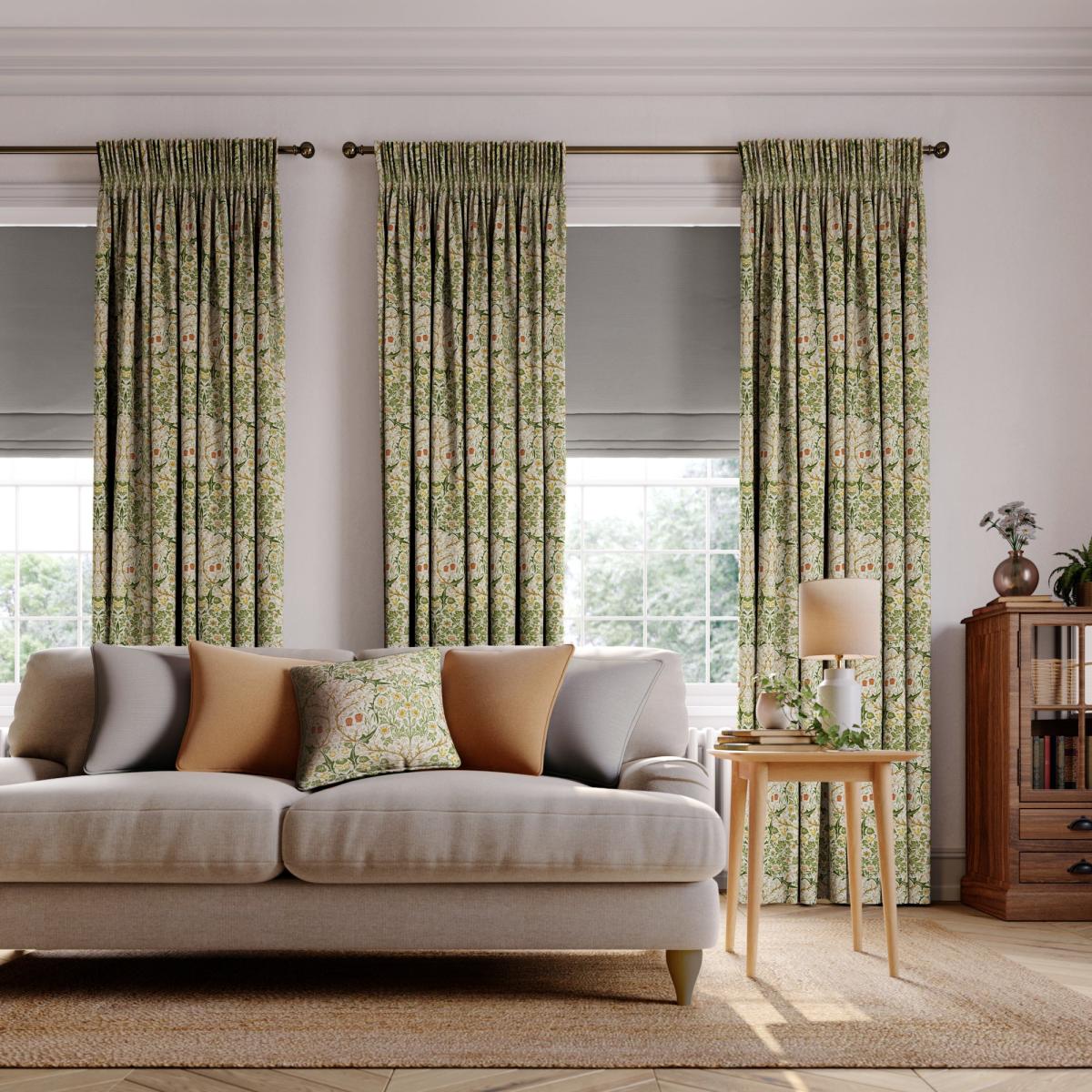 William Morris At Home Blackthorn Made to Measure Curtains Blackthorn Aloe – image 2