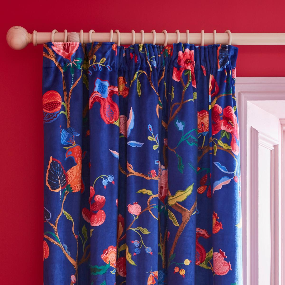 Sophie Robinson Midnight Garden Pencil Pleat Single Curtain – image 3