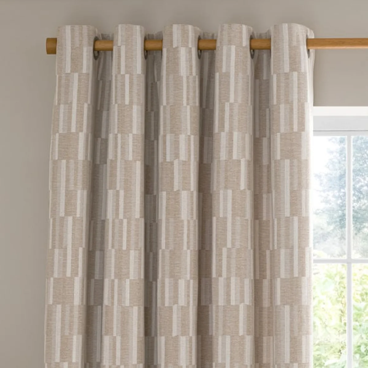 Salvedge Checkerboard Eyelet Curtains – image 1