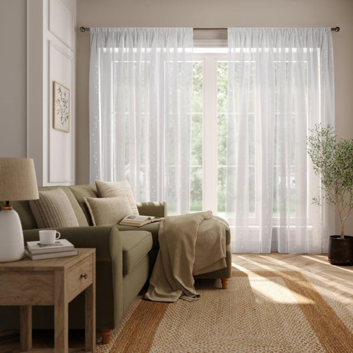 Daisy Made to Measure Voile Curtains – image 2