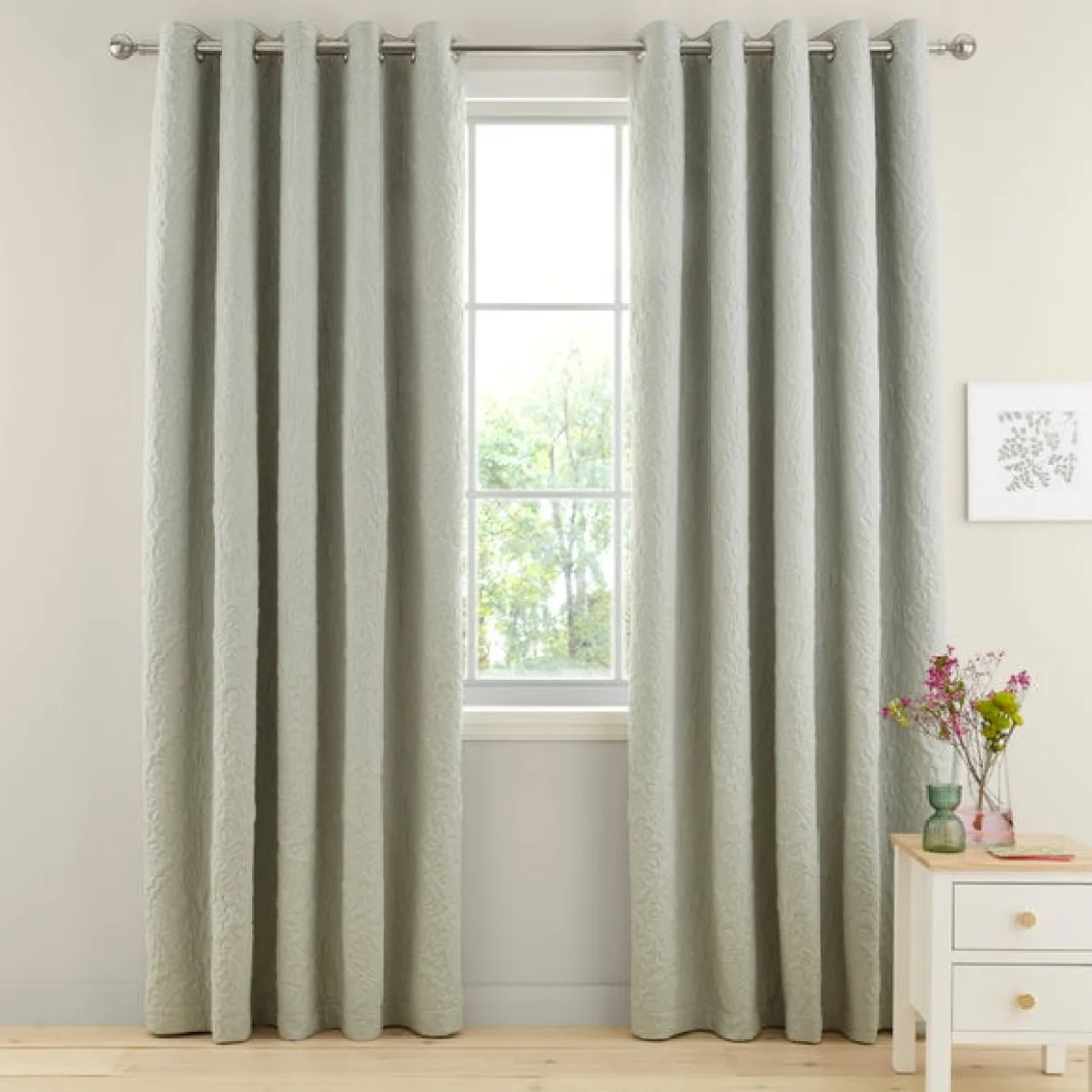 Hani Pinsonic Quilted Blackout Eyelet Curtains – image 2