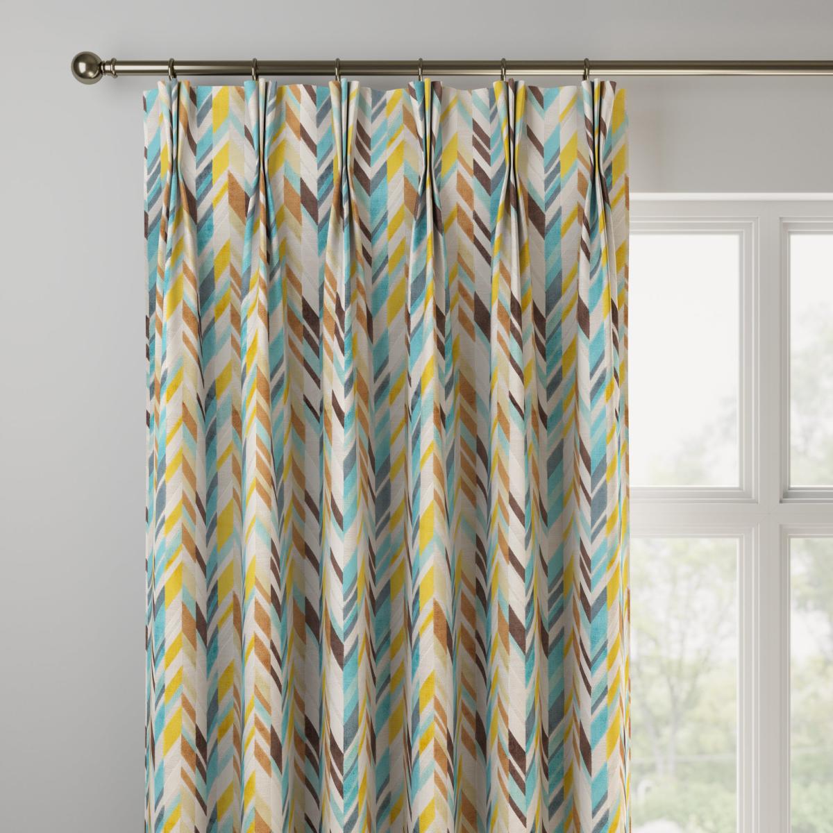 Rowling Made to Measure Curtains Rowling Teal – image 3