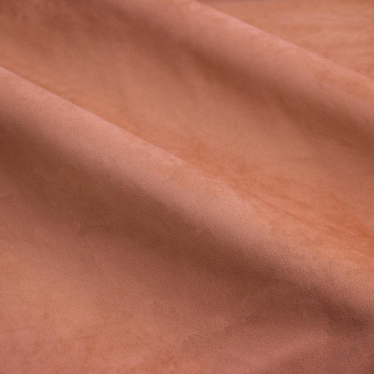 Eltham Floral Lining Pencil Pleat Curtains Terracotta – image 3