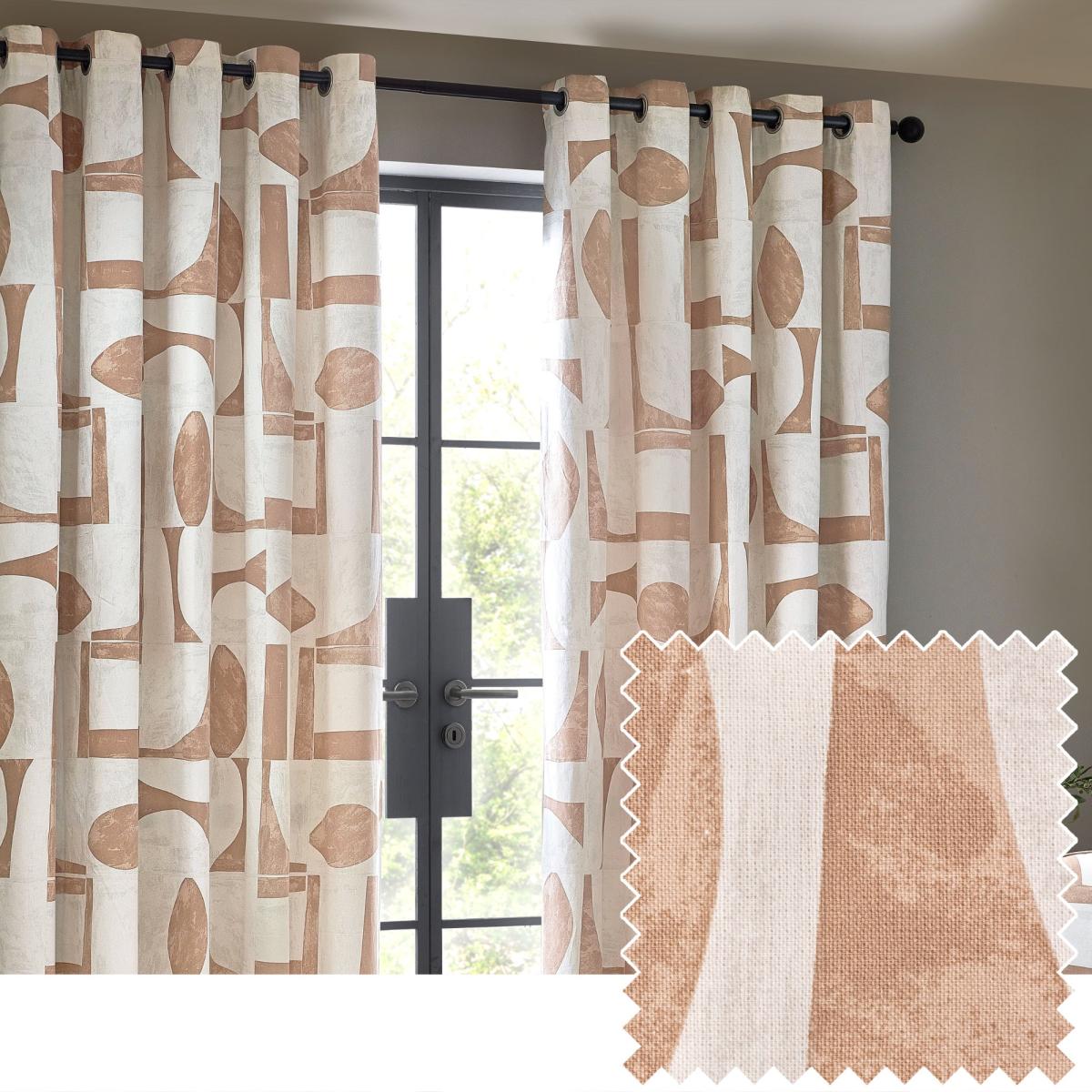 Carro Unlined Clay Eyelet Curtains Clay – image 4