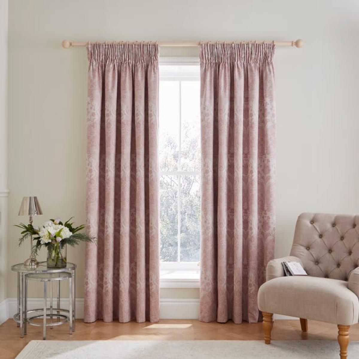 Dorma Cassiel 100% Cotton Blackout Pencil Pleat Curtains – image 2