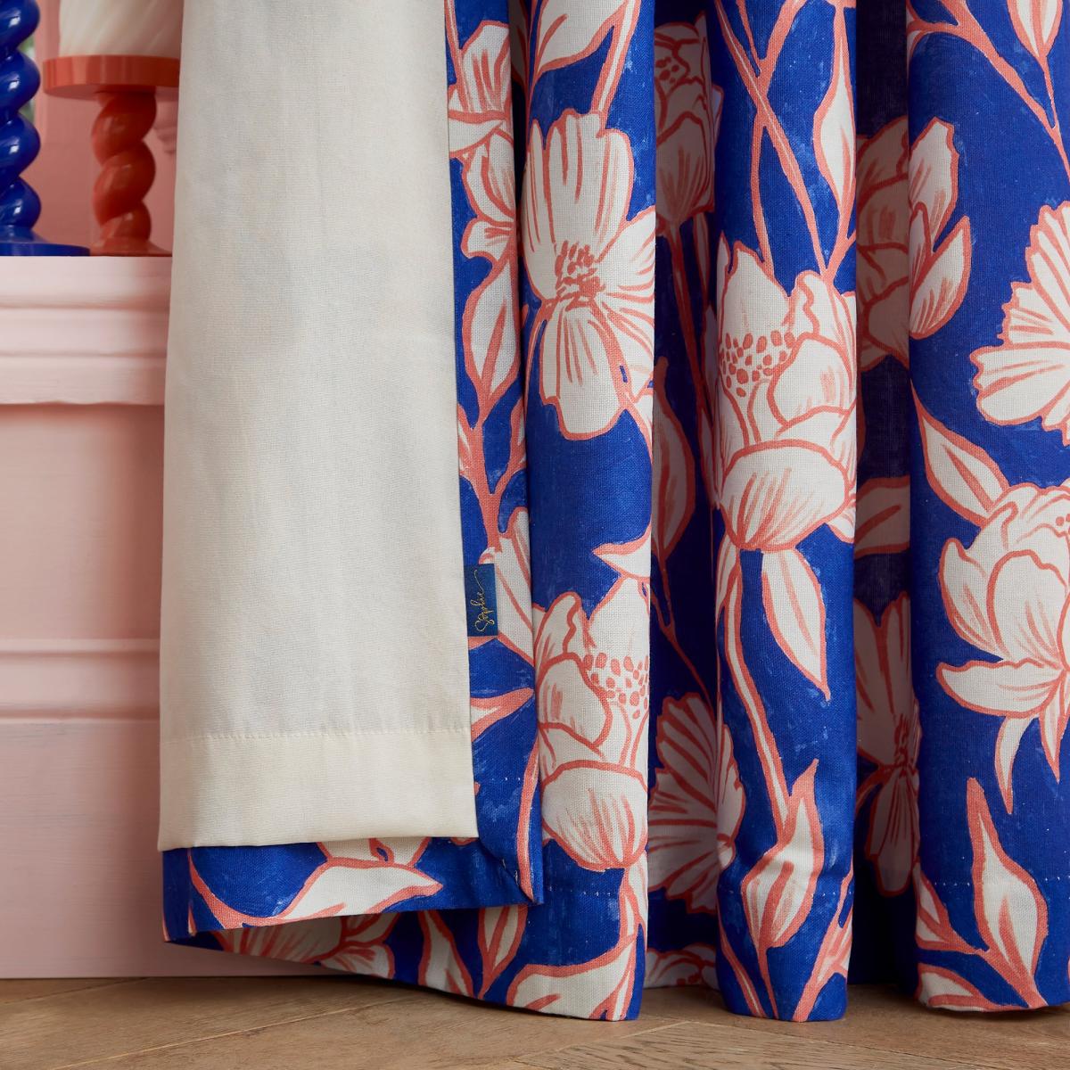 Sophie Robinson Tree Peony Pencil Pleat Single Curtain – image 5